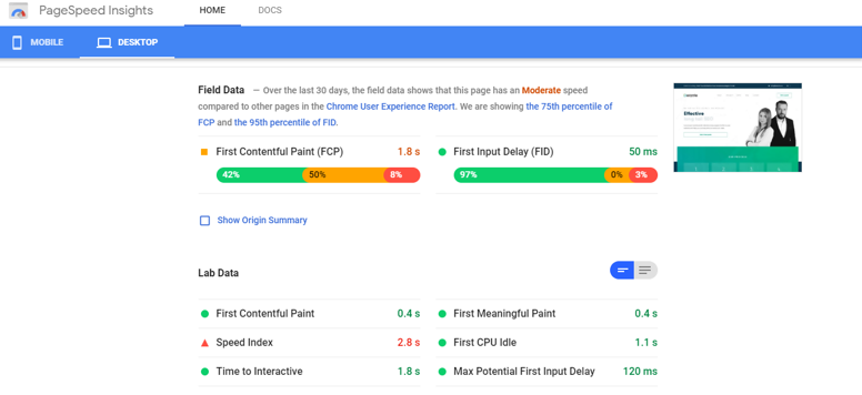 Page Speed insights seo hack