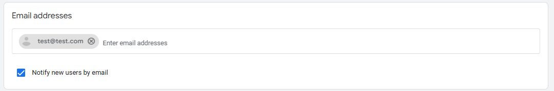 Adding email address to grant access to Google Analytics 4