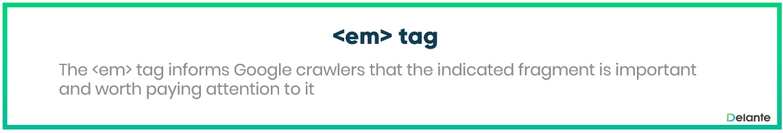 Em tag outlet in html