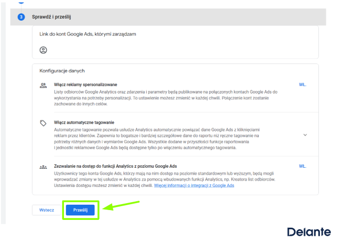 Zdjęcie panelu Google Analytics 4.