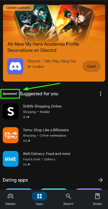 application ads