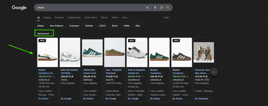 product ads