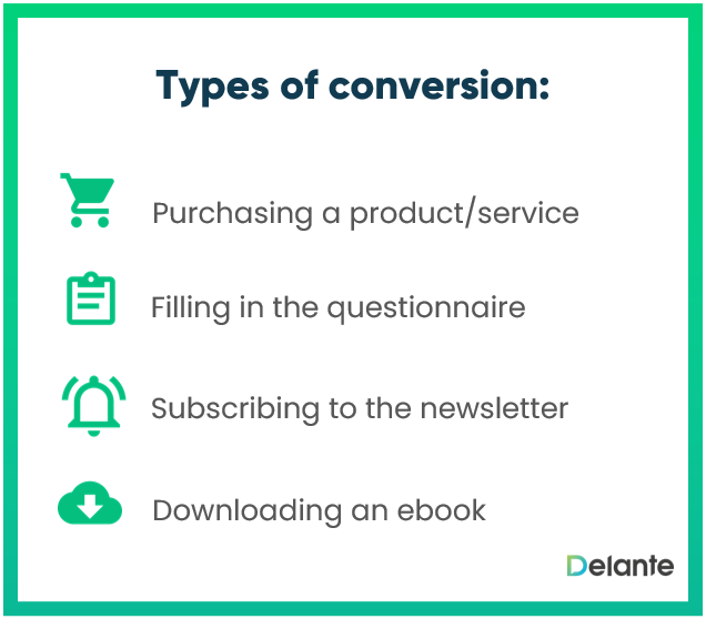 types of conversions