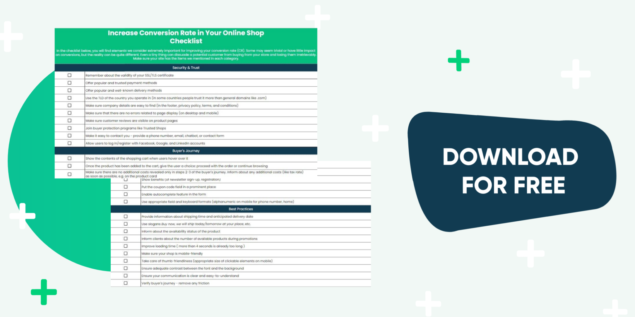 Conversion Rate Optimization Checklist - Free SEO Tool | SEO / SEM ...