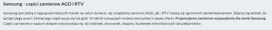 treść u góry kategorii