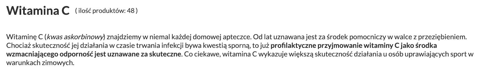 opis kategorii witaminy C w NaturaWit