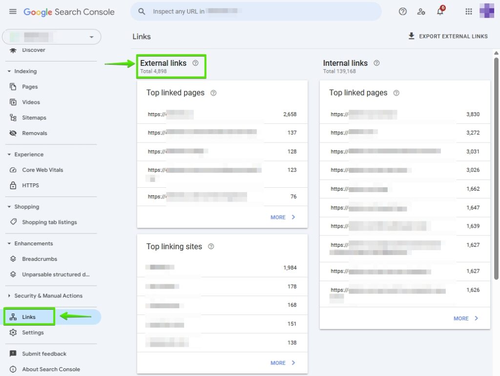 How to check how many backlinks I have in Google Search Console