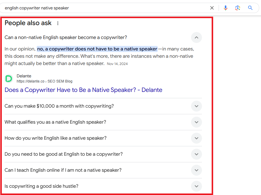 PAA used for SEO: attracting organic traffic