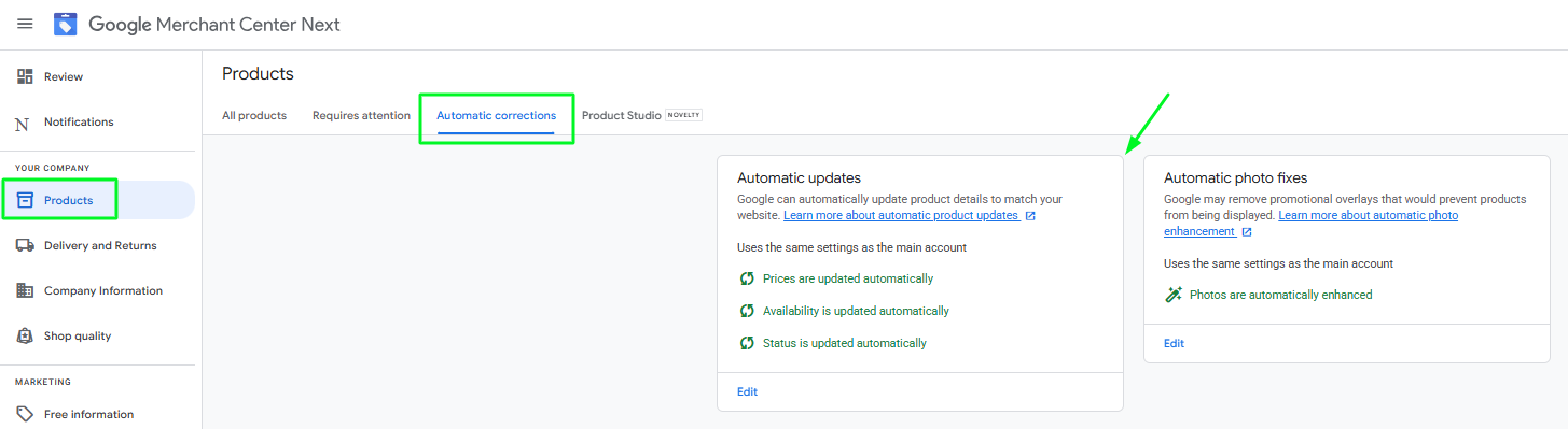 Uploading a product feed to Google Merchant Center - 12