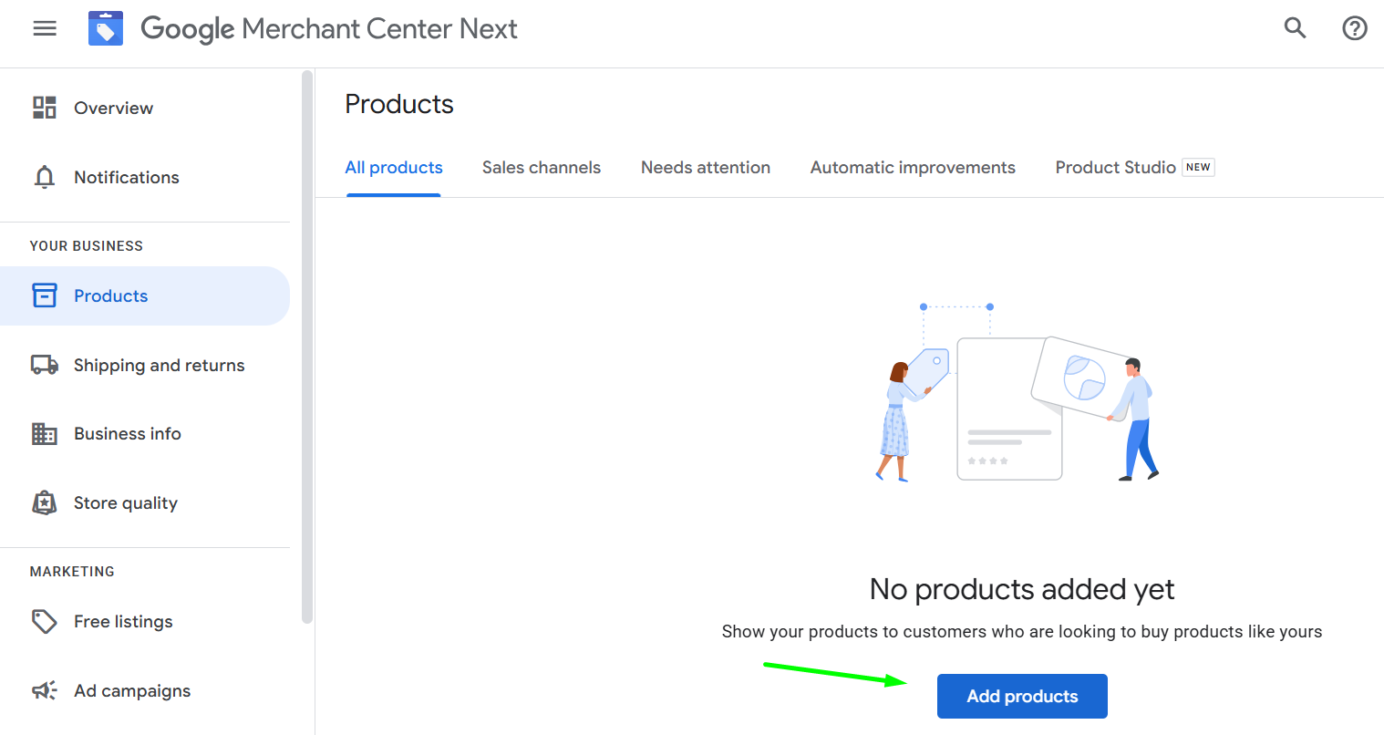Uploading a product feed to Google Merchant Center