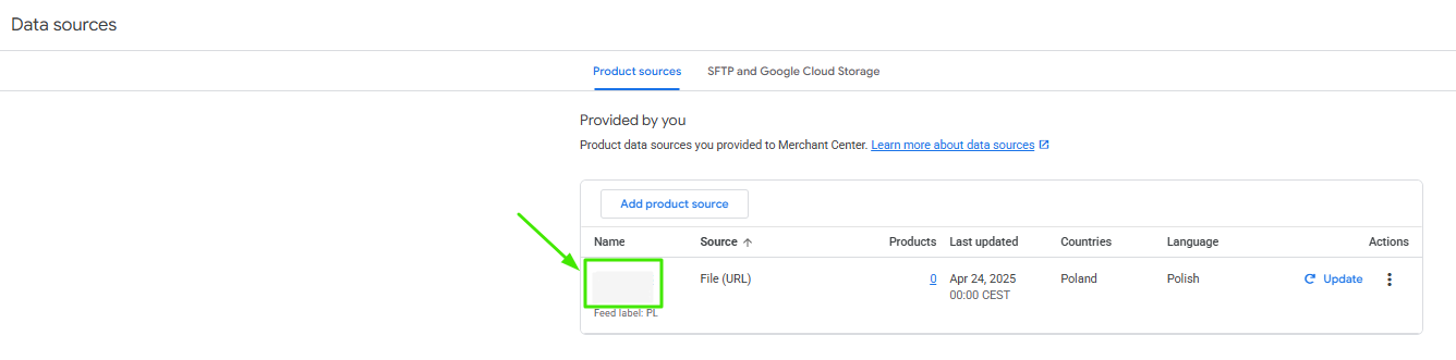 Uploading a product feed to Google Merchant Center - 7