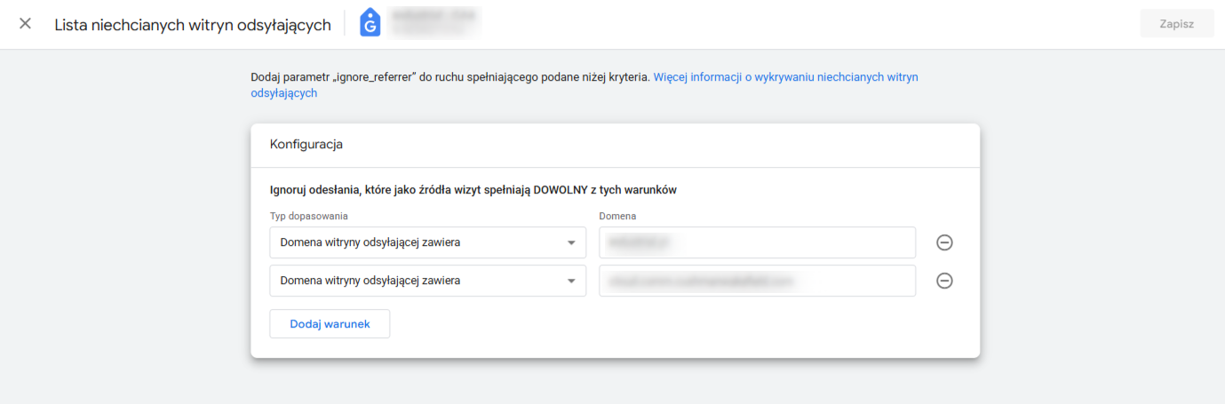 sprawdzanie, czy wykluczenie bramek płatności w GA4 działa