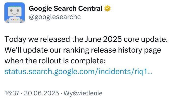 Google Algorithm Update 30.06.2025
