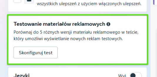 Testowanie kreacji w Meta Ads
