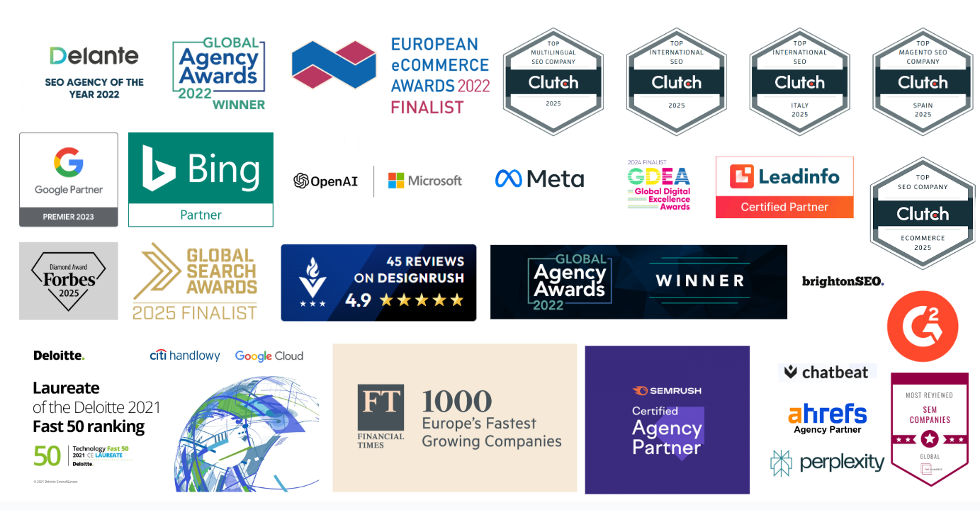 Delante partners and certification and awards active 2025