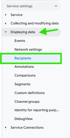 Google Analytics 4 Recipients 