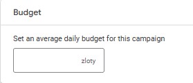 Google Ads Budget