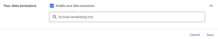 Exclude remarketing lists in PMax