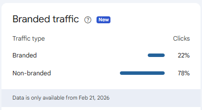 Branded traffic in Google Search Console