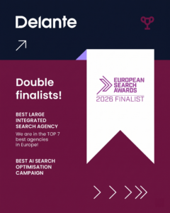 European Search Awards 2026 - 2 nominations for Delante