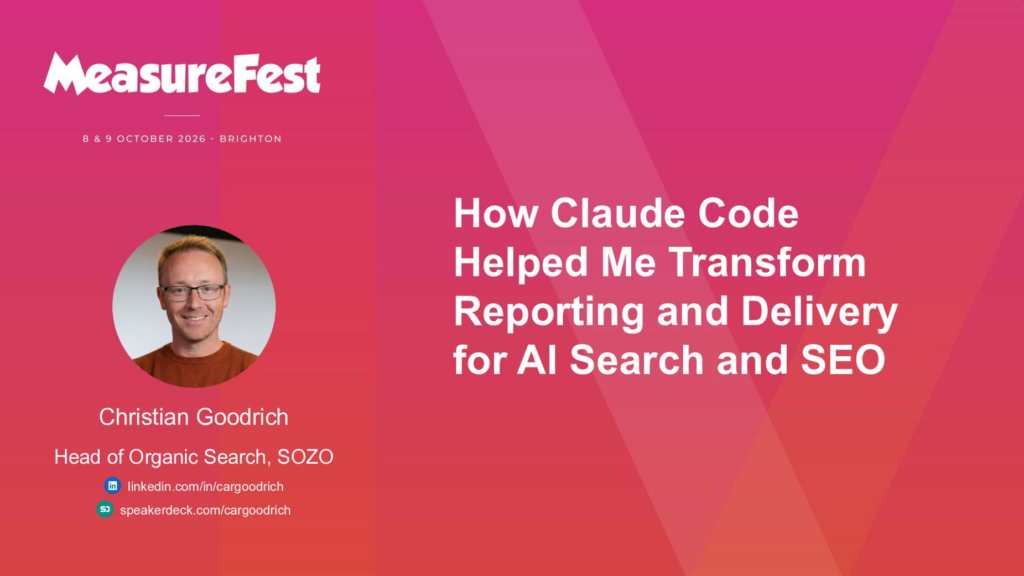 How Claude Code Helped Me Transform Reporting and Delivery for AI Search and SEO